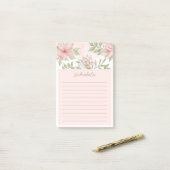 Notes de post-it florales (Sur un bureau)