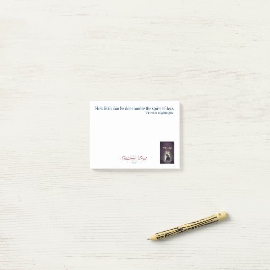 Notes de post-it - Florence Nightingale, comment (Sur un bureau)