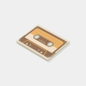 Notes de post-it illustrées d'enregistreur à (Incliné)