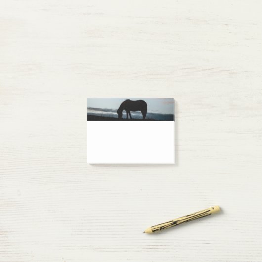 Notes de post-it islandaises de cheval (Sur un bureau)
