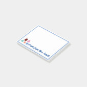 Notes de post-it MATH PERSONNALISÉES (Incliné)