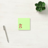 Notes de post-it mignonnes de jour des maths pi (Bureau)