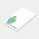 Notes de post-it mignonnes de professeur de bande (Incliné)