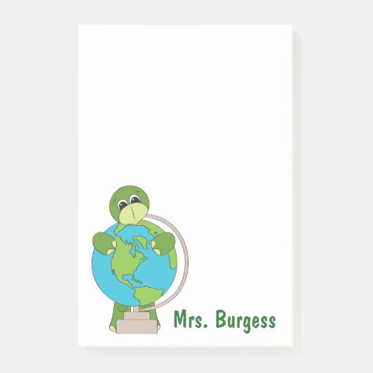 Notes de post-it mignonnes de professeur de bande (Devant)