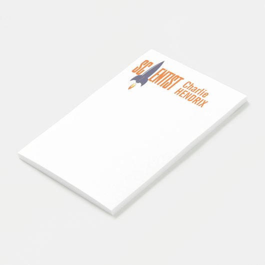 Notes de post-it nommées faites sur commande de (Incliné)