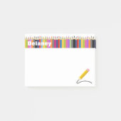 Notes de post-it nommées faites sur commande de la (Devant)