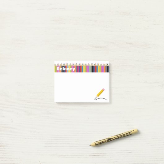 Notes de post-it nommées faites sur commande de la (Sur un bureau)