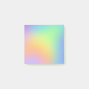 Notes de post-it Pastel doux arc-en-ciel