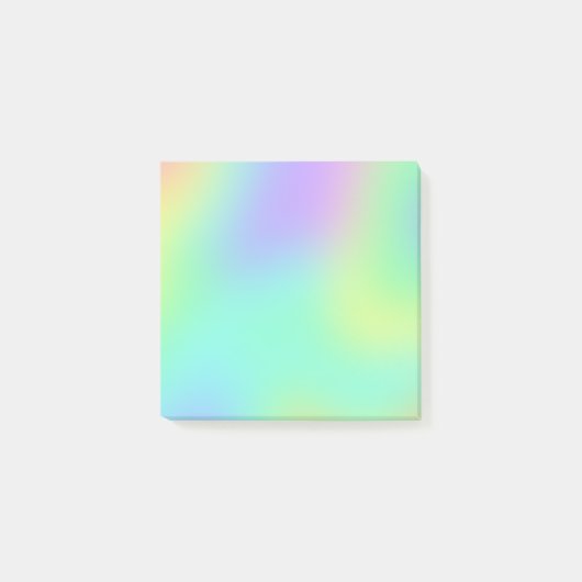 Notes de post-it Pastel Rainbow Gradient (Devant)