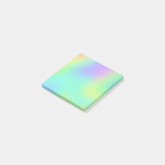 Notes de post-it Pastel Rainbow Gradient (Incliné)