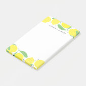 Notes de post-it personnalisées de citronnier (Incliné)