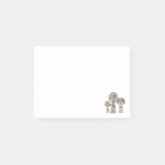 Notes de post-it personnalisées de dessin animé de (Devant)