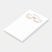 Notes de post-it personnalisées de marguerites et (Incliné)