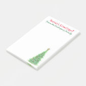 Notes de post-it personnalisées de Noël (Incliné)