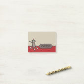 Notes de post-it personnalisées de singe de (Sur un bureau)