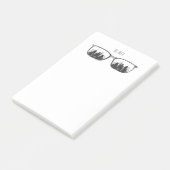 Notes de post-it personnalisées de ville et de (Incliné)