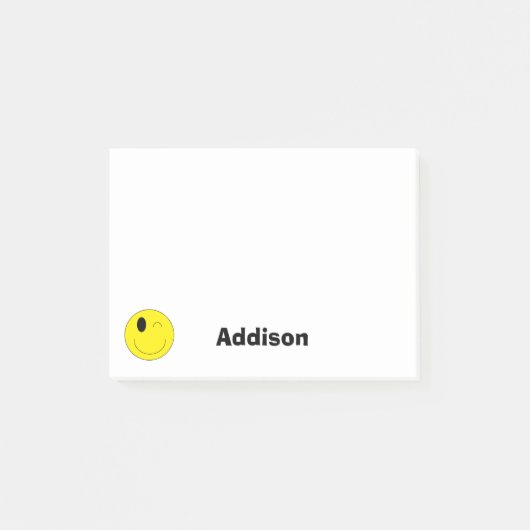 Notes de post-it personnalisées d'Emoji (Devant)