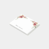 Notes de post-it personnalisées mignonnes de fleur (Incliné)