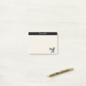 Notes de post-it personnalisées par chien de (Sur un bureau)