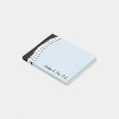 Notes de post-it personnalisées par épine latérale (Incliné)