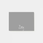 Notes de post-it personnalisées par gris (Devant)