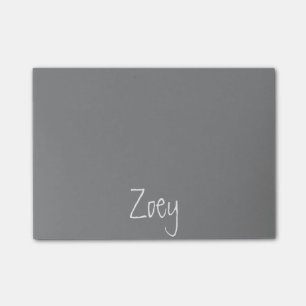 Notes de post-it personnalisées par gris
