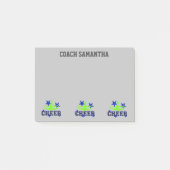 Notes de post-it personnalisées par gris (Devant)