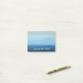 Notes de post-it personnalisées par océan d'Ombre (Sur un bureau)