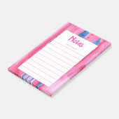 Notes de post-it Pink an Blue Watercolor (Incliné)