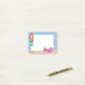 Notes de post-it pour des sirènes. Fille (Sur un bureau)