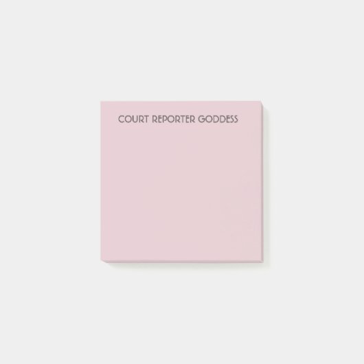Notes de post-it pour des sténographes judiciaires (Devant)