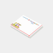 Notes de post-it pour l'enseignant de la maternell (Incliné)