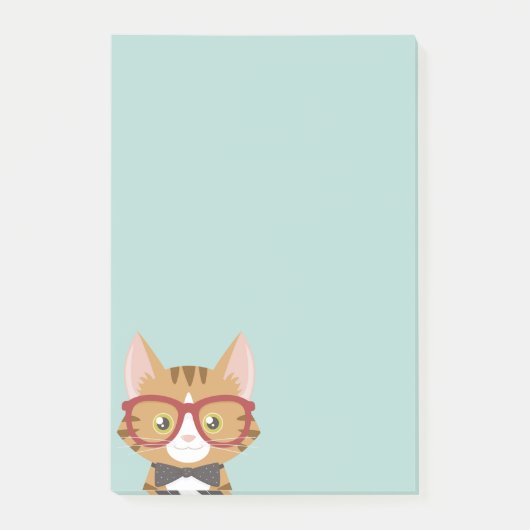 Notes de post-it® pour les enfants de chats Hipste (Devant)