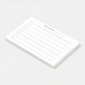 Notes de post-it quotidiennes de la feuille 10x6 (Incliné)