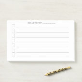 Notes de post-it quotidiennes de la feuille 10x6 (Sur un bureau)