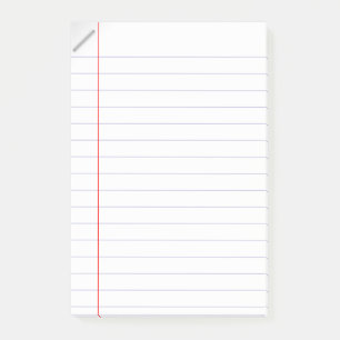 Notes de post-it rayées de papier de carnet