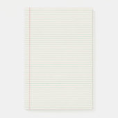 Notes de post-it rayées de papier de classeur de (Devant)