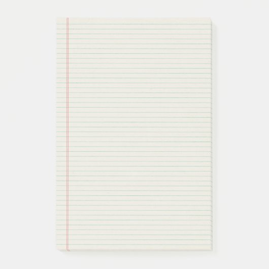 Notes de post-it rayées de papier de classeur de (Devant)