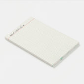 Notes de post-it rayées d'extra large de papier de (Incliné)