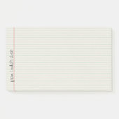 Notes de post-it rayées d'extra large de papier de (Devant)