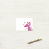 Notes de post-it roses de licorne (Sur un bureau)