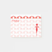 Notes de post-it rouges de diva (Devant)