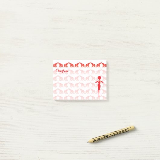 Notes de post-it rouges de diva (Sur un bureau)