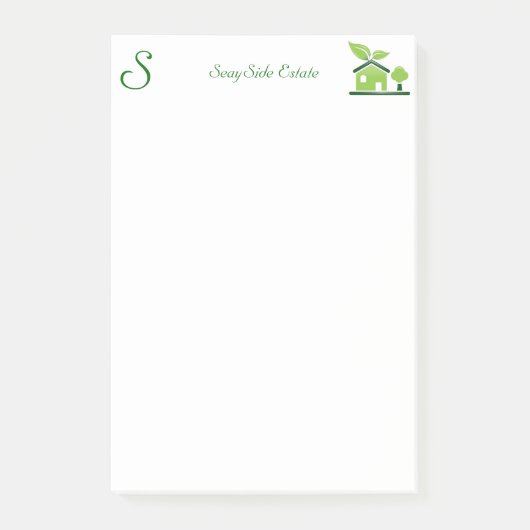 Notes de post-it simples d'en-tête de lettre (Devant)