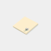 Notes de post-it sur l'abeille et l'arc-en-ciel (Incliné)