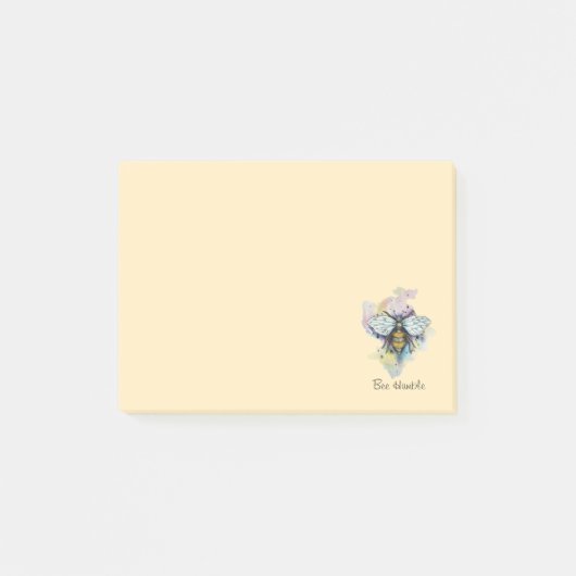 Notes de post-it sur l'abeille et l'arc-en-ciel (Devant)