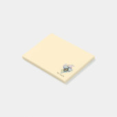 Notes de post-it sur l'abeille et l'arc-en-ciel (Incliné)
