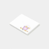 Notes de post-it sur les écorces d'oeufs de Pâques (Incliné)