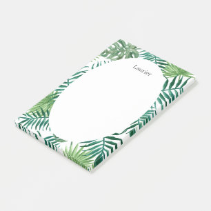Notes de post-it tropicales mignonnes de bureau de