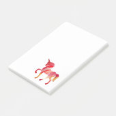 Notes de post-it Unicorne rose (Incliné)